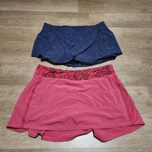 2 lululemon women's skirt size 12